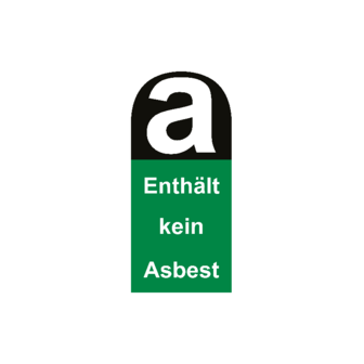 Aufkleber enth&auml;lt kein Asbest 5,5cm