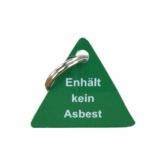 Schl&uuml;sselanh&auml;nger enth&auml;lt kein Asbest