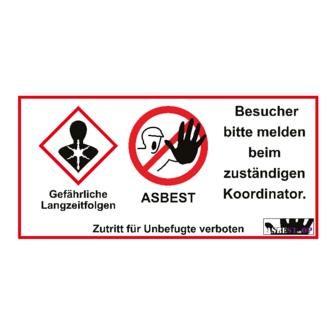 Schild Baustelle